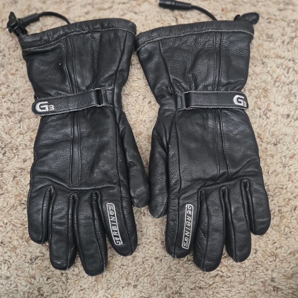Gerbing's G3 Mens Medium  Leather 12V Heated Motorcycle Gloves Size M